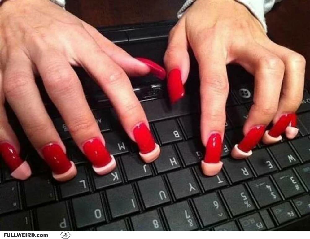 How To Type With Those Nails