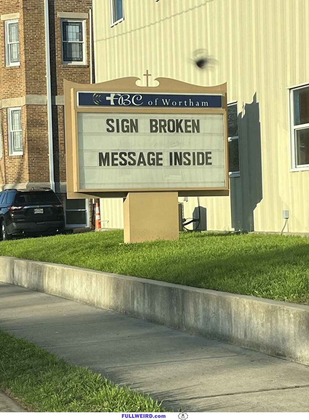 Sign Is Broken