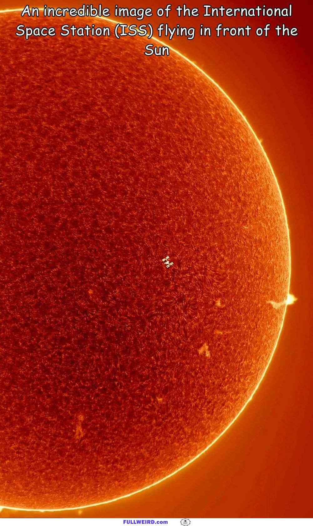 The International Space Station And The Sun