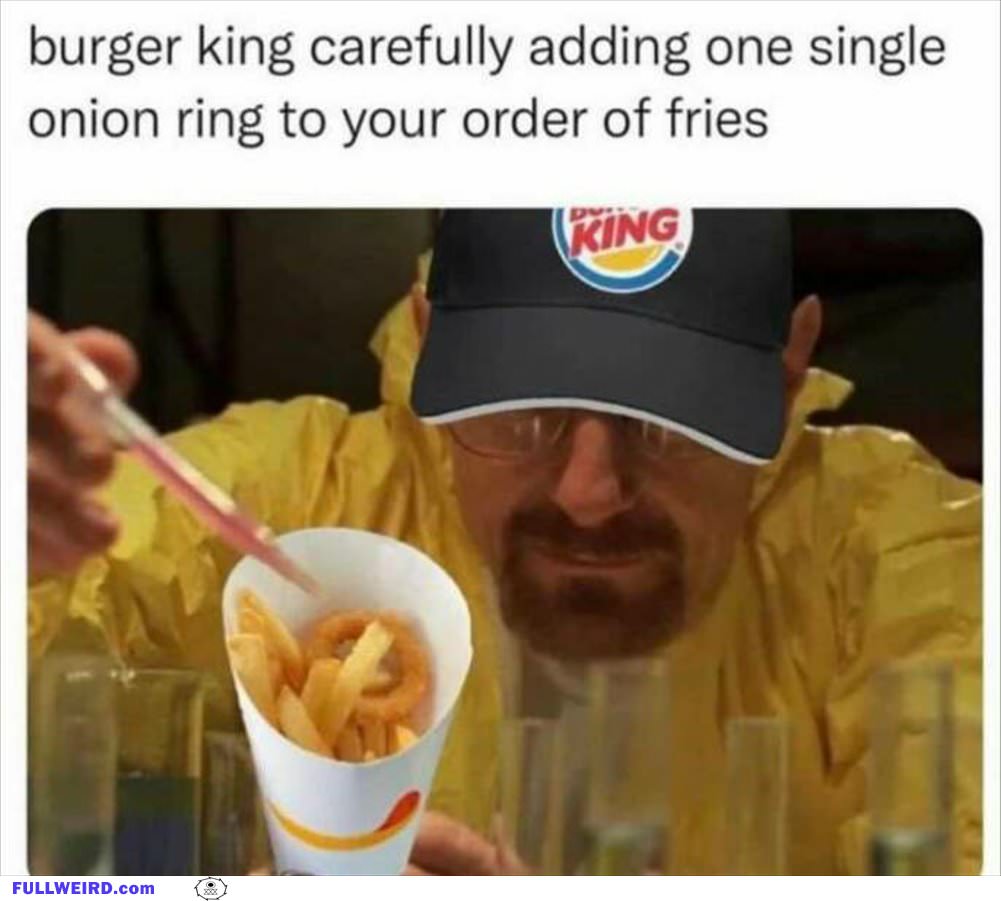 Adding A Single Onion Ring